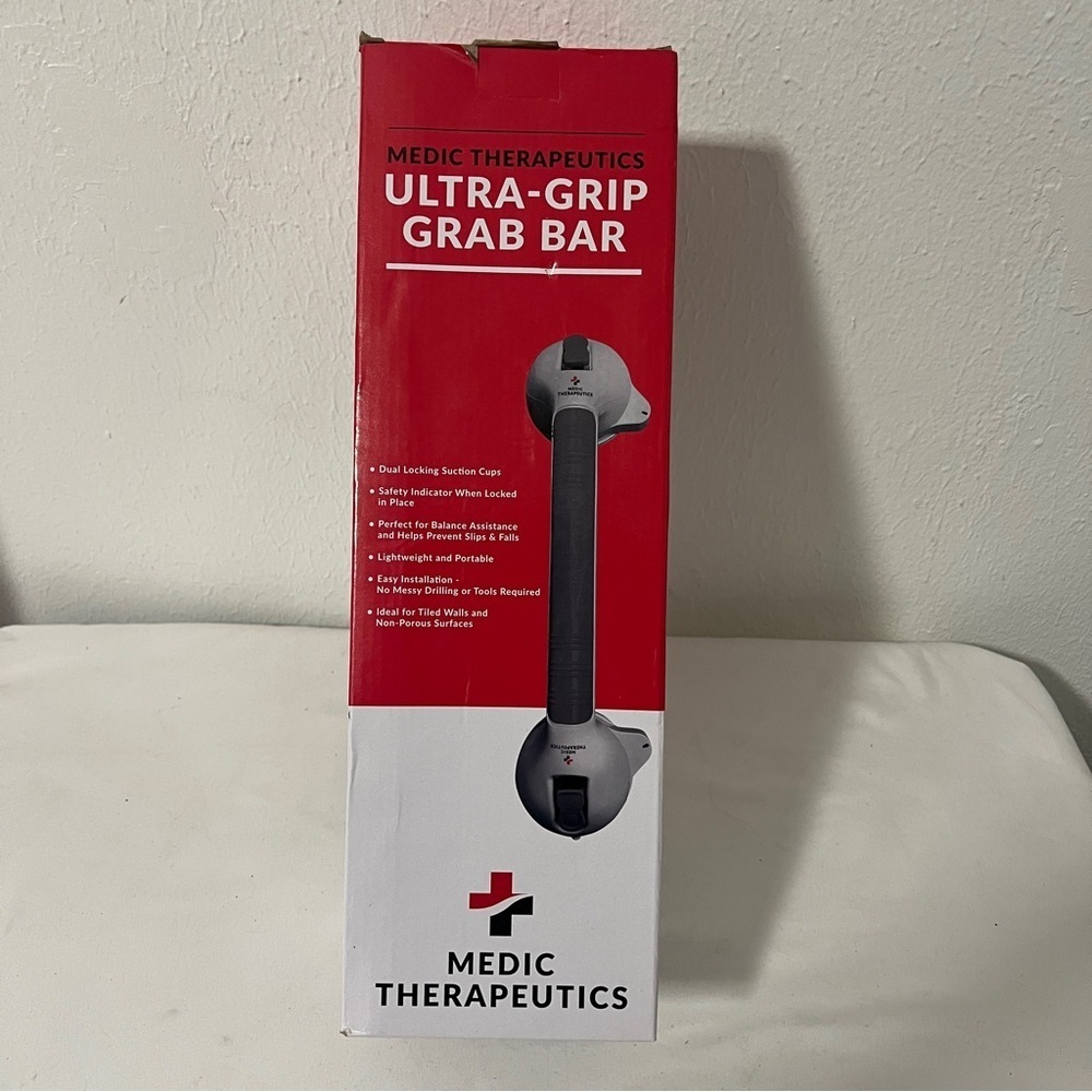 Medic Therapeutics Ultra Grip Grab Bar Sturdy Bathroom Bedroom Etc